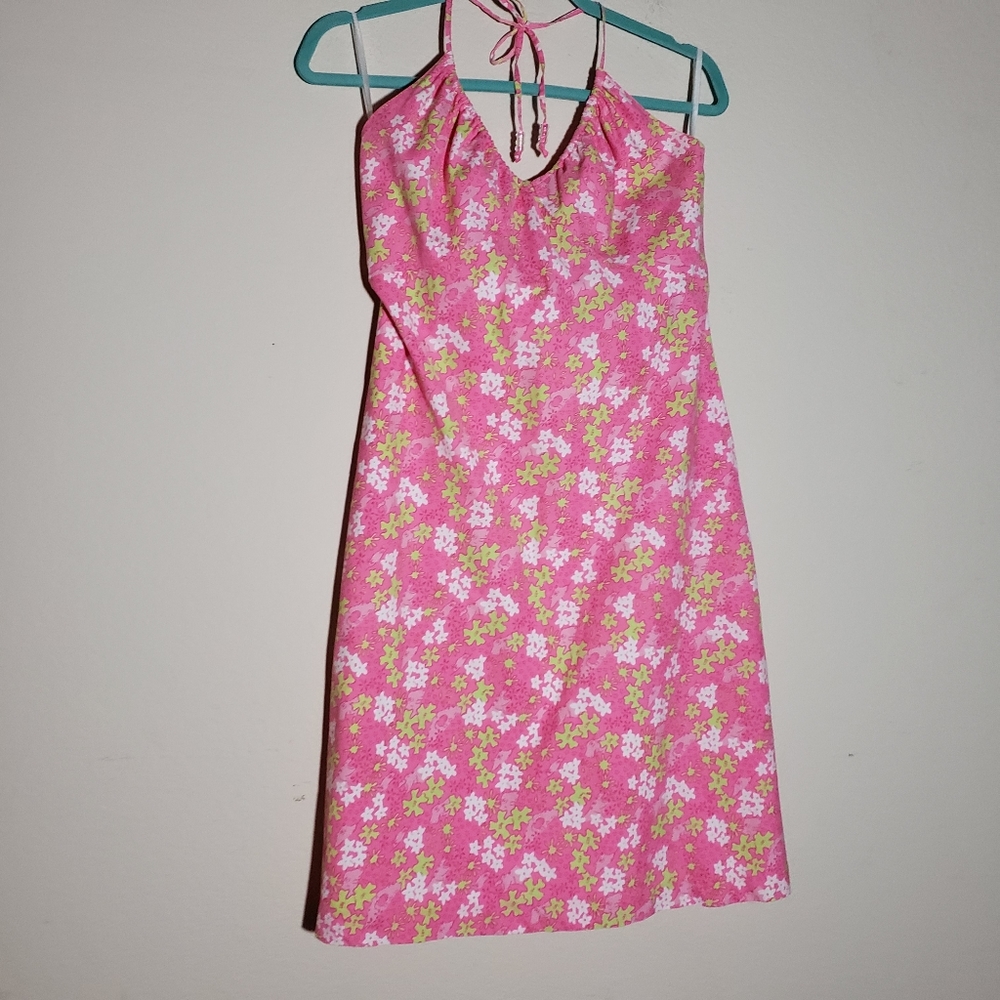 Lilly Pulitzer Happy Hippo Halter Dress